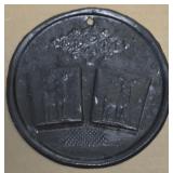 Antique Punched Tin Stag Motif Wall Mount Match