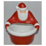 Dept 56 Ceramic Santa Claus Bowl 7" Tall