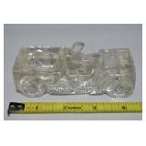 Vintage Glass US Army Jeep Candy Container