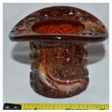 RARE Boyd Oxblood Slag Glass Top Hat Toothpick