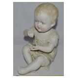 Vtg Porcelain Piano Baby No 23/110 Girl 7"