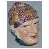 Antique Ceramic Majolica Humidor Tobacco Lidded