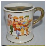 Vtg Enesco Barbershop Quartet Mustache Shaving Mug