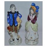 Pair Vtg Occupied Japan Porcelain Man & Woman