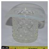 Vtg Fenton Opalescent Hobnail Glass Top Hat