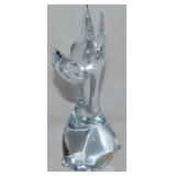 MCM Eneryda Glasbruk Sweden Art Glass Dog