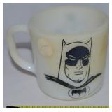 Vtg Westfield Milk Glass DC Batman Mug