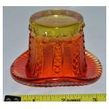 MCM Kanawha Amberina Art Glass Stars & Stripes