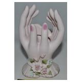 Vtg Lefton China Japan Matte Painted Hands