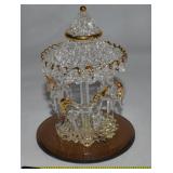 East-West Blown Art Glass Carousel Miniature 4.25t