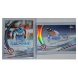 (2) 2026 Topps Chrome Olympics Autograph Cards