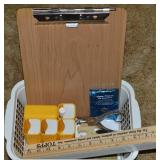 Basket w/ Contents: Office Supplies - HOF Yellow