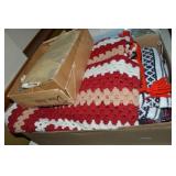Linens Lot w/ Afghan Quilt +