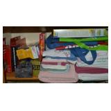 Closet Shelf Contents Lot: Bathroom Towels,