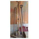 Lawn & Garden (w/ Snow Shovel) Tools Lot