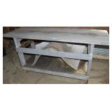 Weathered Wooden Work Bench/Table 72.5 x 24w x 35t