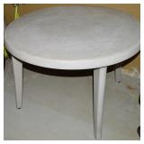 Fiberglass Outdoor Round Patio Table 41" Diam