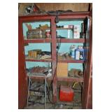Red Garage Upright Cabinet Contents Lot: PICKERS