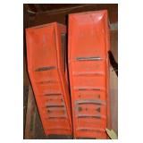 Pair Orange Metal Auto Ramps