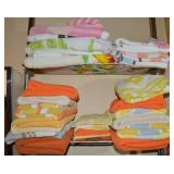 Lot of Vintage Colorful Bathroom Towels