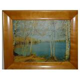 Vtg Helmscene Electric Self-Lighted Framed Framed