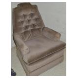 Vintage La Z Boy Swivel Rocker Chair Light Brown