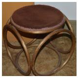 Vintage Thonet-style Bentwood Upholstered Seat