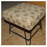 Vintage Small Metal Legged Stool 11t x 11.5w