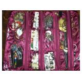 Collection of Vintage Costume Jewelry & Watches