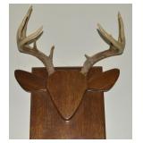 Vintage Wooden Handcrafted Antler Wall Mount