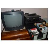 Electronics Lot w/ Daewoo 14" Tube TV, DVD
