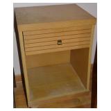 MCM Blonde Oak Single Drawer Night Stand 18