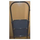 Cosco-style Metal 2 Step Stool Folding