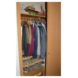Bedroom Closet Contents Lot w/ Vintage Clothing,