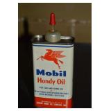 Vintage Socony Mobil Handy Oil Tin 4oz Oiler Can