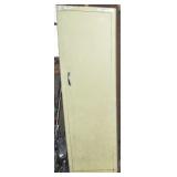 Vtg McAleer Pale Yellow Painted Metal Storage