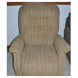 Vintage Tweed-style Fabric Recliner Arm Chair