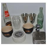 Misc Lot w/ Coasters, 1981 IA Hawkeyes Coke Bottle