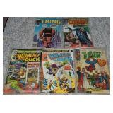 (5) Vtg Marvel Comic Books: Thing, Conan, Howard