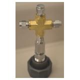 Brian Bickel Handcrafted 'Nuts & Bolts' Art Cross