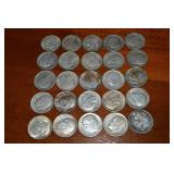 (25) 90% Silver US Roosevelt Dimes