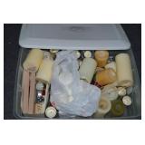 Lidded Tote of Candles +