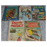(3) Vtg Dell Comic Books: Tom & Jerry + Dennis the