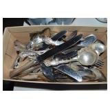 Shoebox full of Antique/Vintage SP/EPNS Flatware
