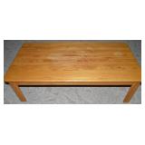 Solid Wood Light Oak Tone Coffee Table 52x28x16t