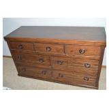 Solid Wood 7 Drawer Dresser 57w x 20d x 32t