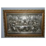 MCM Metal Deep Relief Last Supper Wall Art