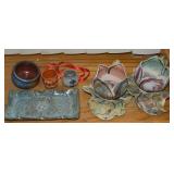Small Art Pottery Lot: Acker, J Brater, VN +