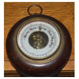 Antique German Aneroid Barometer 7'L