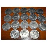 (18) US Kennedy Half Dollar Coins 1971-96